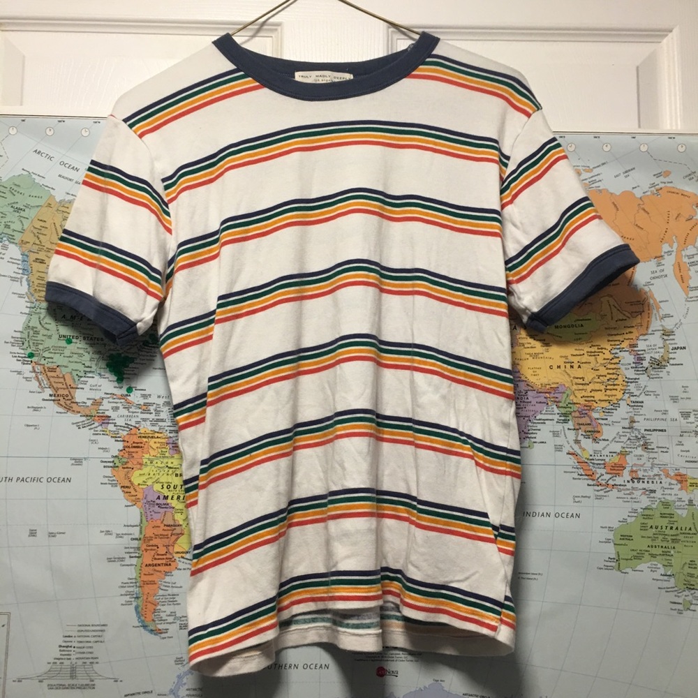 Rainbow ringer t shirt